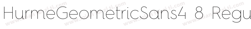 HurmeGeometricSans4 8 Regular字体转换